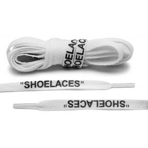White Black "SHOELACES" Flat Replacement Laces